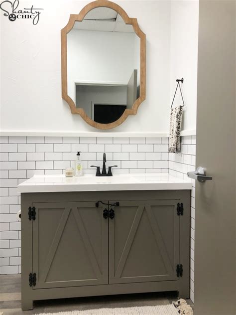 Diy Modern Farmhouse Bathroom Vanity Shanty 2 Chic