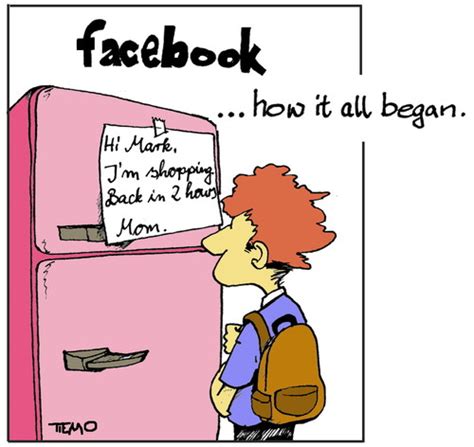 The Began Of Facebook By Tiemo Media And Culture Cartoon Toonpool