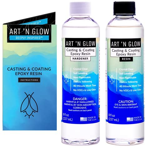 Buy Art N Glow Epoxy Resin For Clear Casting And Coating Ounce Kit Perfect For Molds