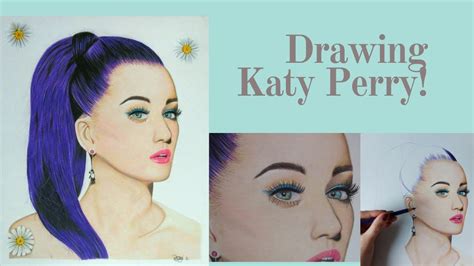 Drawing Katy Perry Colored Pencil Drawing Youtube