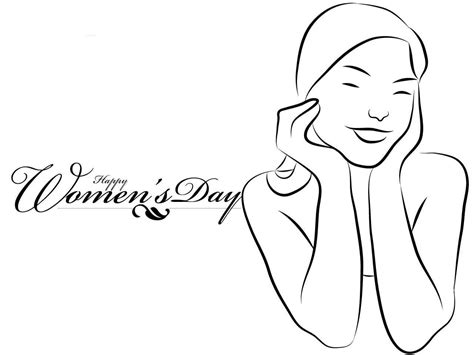 Hand drawn sketch isolated illustration. Happy Women's Day Images for Women's Day 2019 ...