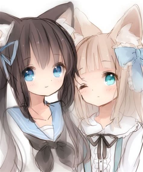 Anime Cat Girl Sisters So Cute I Pined This On My Anime