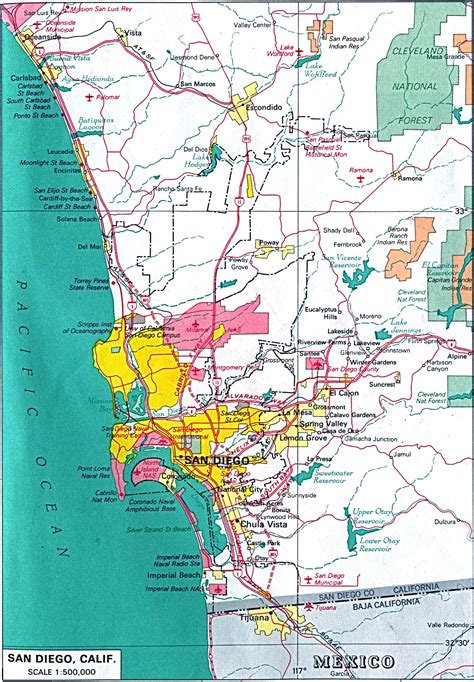 San Diego City Map San Diego • Mappery