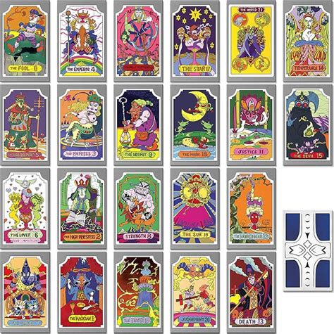 Instabuy Jojo Tarot Deck 22 Cards Uk Toys And Games