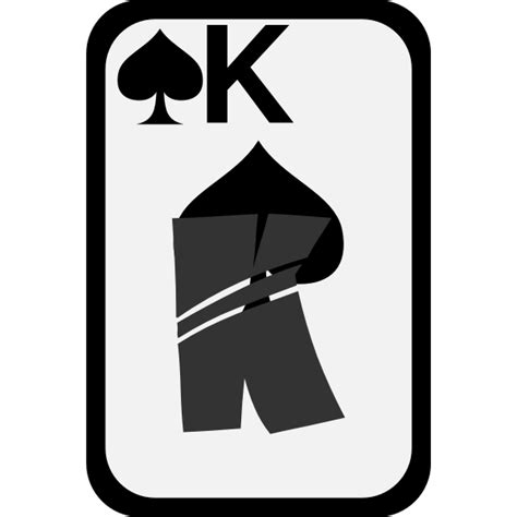 King Of Spades Funky Playing Card Vector Clip Art Free Svg