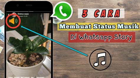 buat story musik  whatsapp  membuat status musik