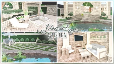 Bloxburg Backyard Ideas Pt2 Elegant Garden Youtube