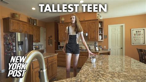 Meet The Tallest Teen Strutting Into The Guinness World Records New