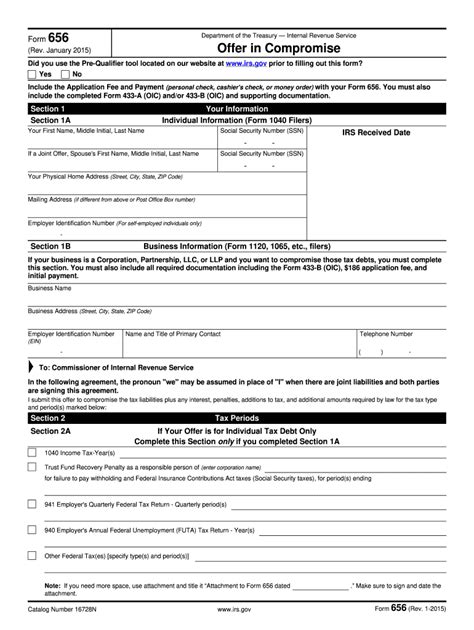 2015 Form Irs 656 Fill Online Printable Fillable Blank Pdffiller