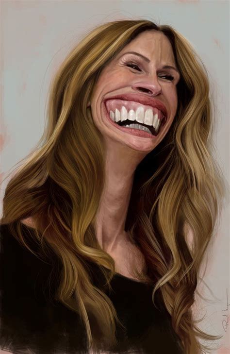 Julia Roberts In 2020 Celebrity Caricatures Funny Caricatures Actresses