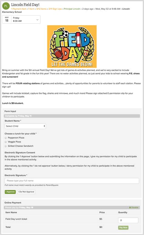 Parentsquare Online Forms And Permissions Slips Feature — Parentsquare Blog
