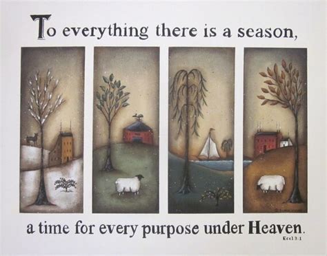 To Everything There Is A Season A Time For Every By Folkartbydonna