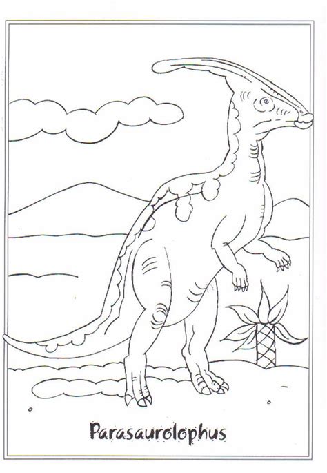 Parasaurolophus Coloring Page Coloring Home