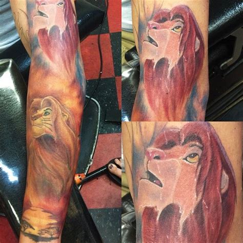 Did Some More Work On This Lionking Sleeve Beautiful 546tattoo