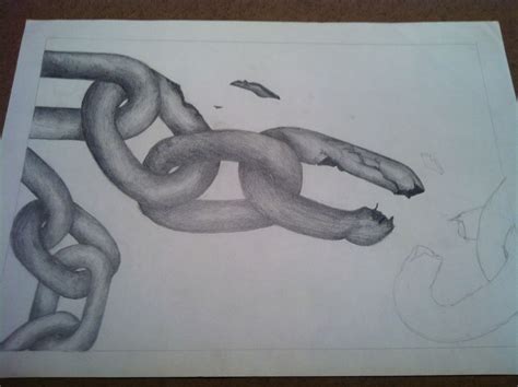 Broken Chain Drawing