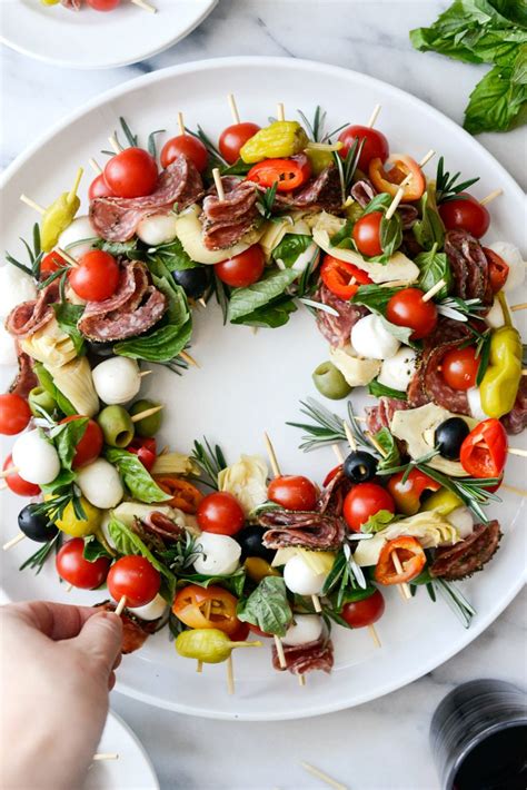 Holiday Antipasto Wreath Simply Scratch