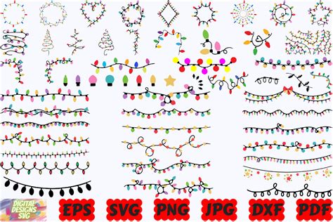 Christmas Lights Svg Lights Svg Png Graphic By