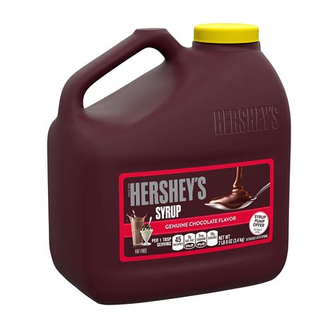 HERSHEY S Genuine Chocolate Syrup Fat Free Gluten Free 7 Lb 8 Oz