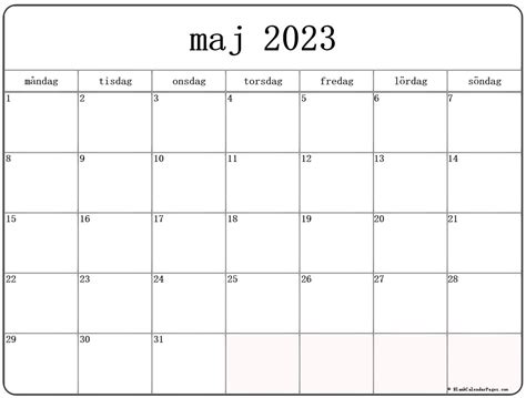Maj 2023 Kalender Svenska Kalender Maj