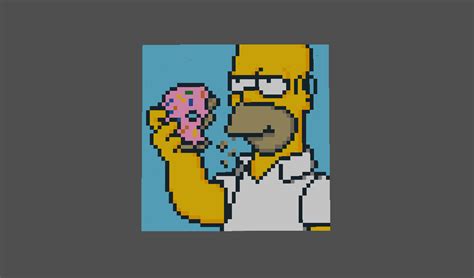 The Simpsons Homer Simpson Brick Art Mosaic Ph