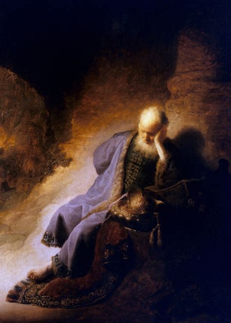 Rembrandt Jeremiah Njeremiah Lamenting The Destruction Of Jerusalem