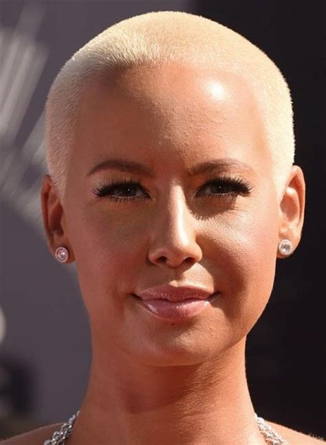 Almost Bald Hairstyle By Amber Rose Box Braids Hairstyles Bald Hairstyles For Women Haircut