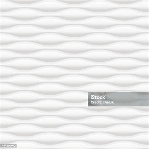White Wavy Panel Seamless Texture Background Stock Illustration