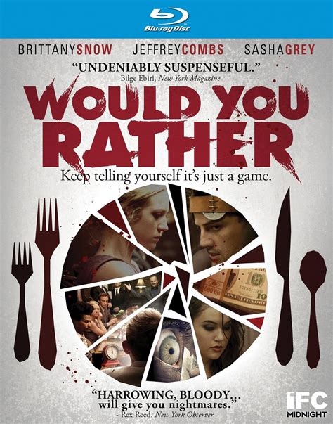 Would You Rather Blu Ray Amazonde Brittany Snow Jeffrey Combs