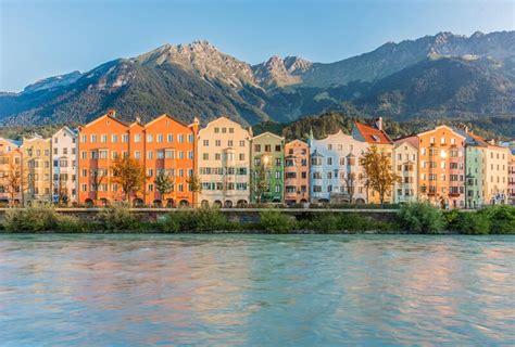 Inn River On Its Way Through Innsbruck Austria Editorial Photography