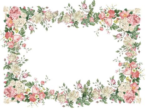 Free Printable Floral Borders And Frames Add A Touch Of Elegance To