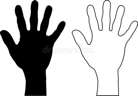 Hand Silhouettes Stock Vector Illustration Of Gesture 4491703
