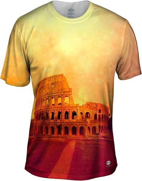 Yizzam Fashion Golden Colosseum Rome Italy Tshirt Mens