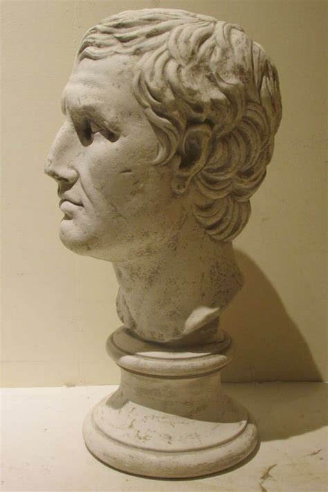 Plaster Sculpture Bust Of A Classical Roman At 1stdibs