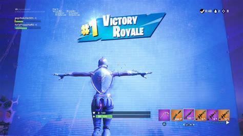 Fortnite First Win With Frozen Red Knight Skin Frozen