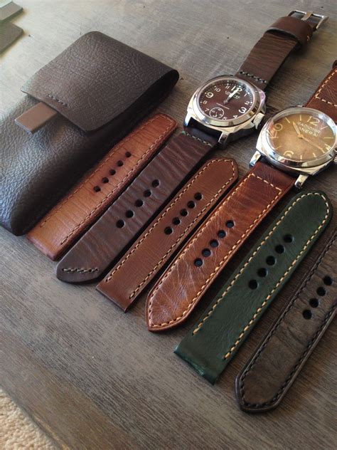 Bas And Lokes New Handmade Leather Watch Straps And Watch Pouch A
