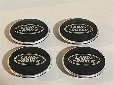 Genuine Range Rover Vogue And Discovery Alloy Wheel Black X4 Centre Caps