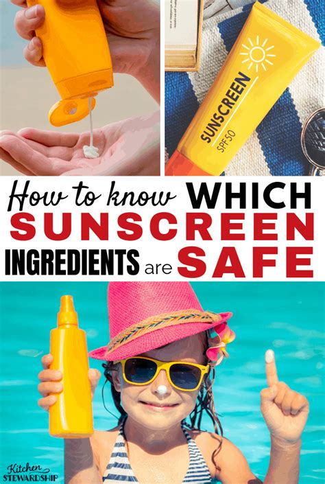 How To Find Safe Sunscreen Ingredients Kitchen Stewardship