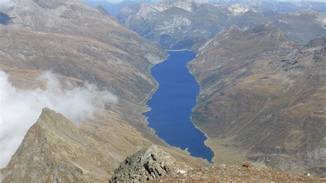 Lago Di Lei View From The Summit Of Pizzo Stella The