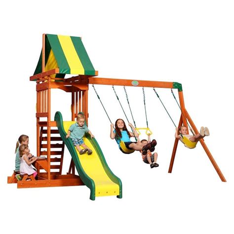Backyard Discovery Prestige Residential Wood Playset In The Wood