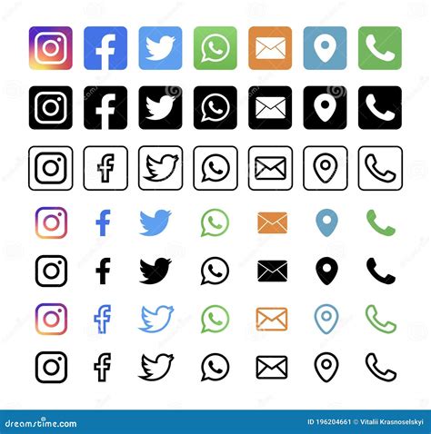 Instagram Facebook Twitter Qual è La Mappa Della Collezione Telefonica