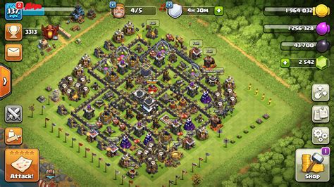 Download/copy base links, maps, layouts with war, hybrid, trophy, farming for town hall 9 in home village for clash of clans. Clash of clans accounts All Town Hall Levels , Maxed Bases ...