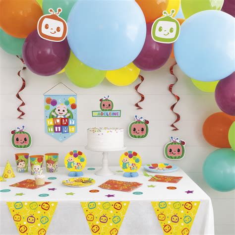 Cocomelon Birthday Plastic Party Tablecloth 84 X 54in Furniturezstore