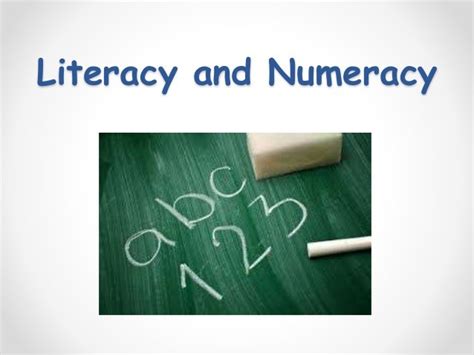 Literacy And Numeracy Skills