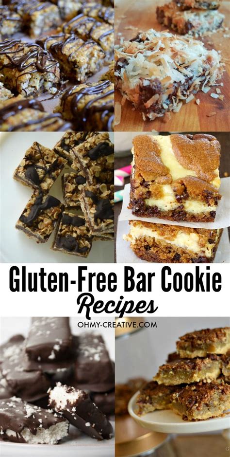 Gluten Free Bar Cookie Recipe Collage With Text Overlay That Reads