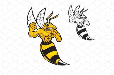 Hornet Bee Sport Team Mascot MasterBundles