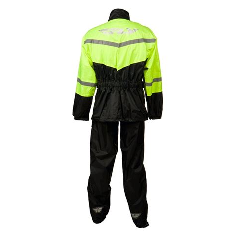 Fly Racing® 6016 478 80158 2 Piece Rain Suit 4x Large Blackhi