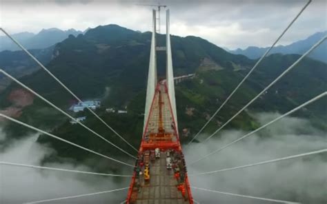 Time Lapse Video Of The Worlds Highest Bridge To Open At The End Of