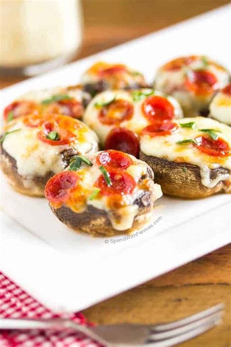 Pizza Stuffed Mushrooms Spend With Pennies