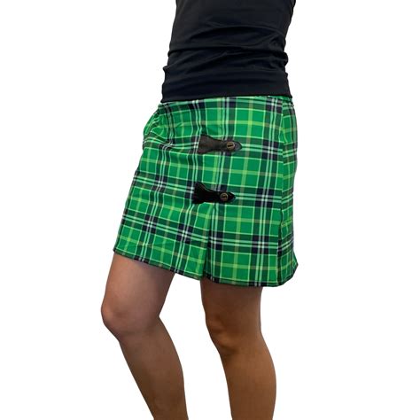 Plaid Golf Running Skirt Side Pocket And Attached Short Etsy