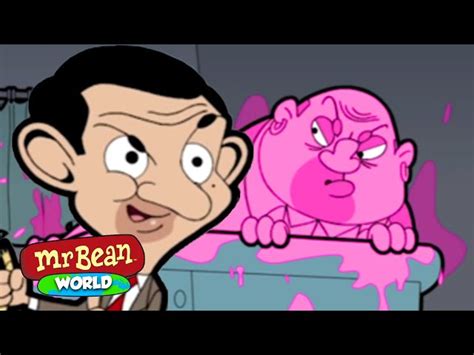 Watch Mr Bean Animated Mr Bean Turns Criminals Pink Mr Bean